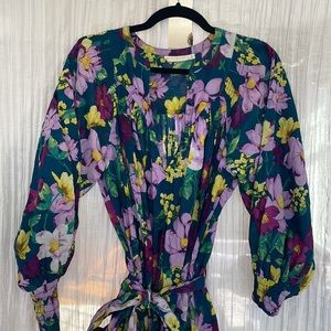 Happy Nature Purple Flowers Dress